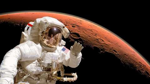 Astronaut in Outer Space